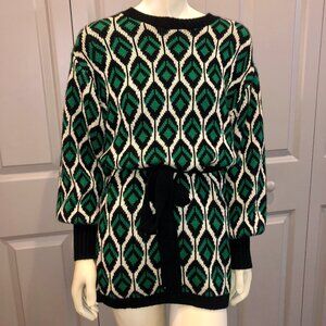 Flying Tomato Mini Sweater Dress with Long Sleeves - S